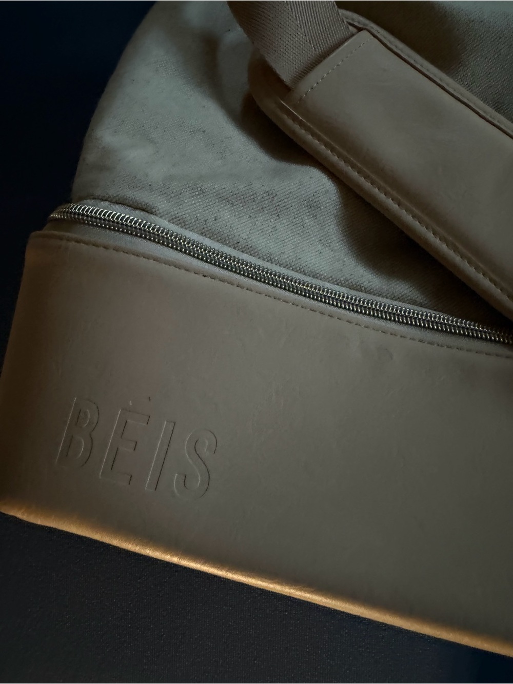 BEIS Weekender Bag In Beige - Picture 3 of 5